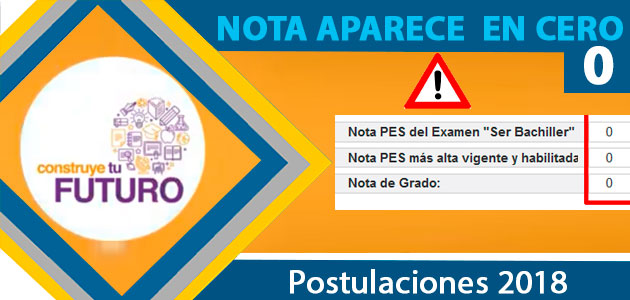 Nota EAES para postular Aparece en Ceros - Postulaciones Universidades 2020