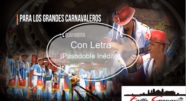 ✨Pasodoble ⚫no cantado en el Falla de 🥇JC Aragón "Para los grandes". "La guayabera" (2016) con LETRA