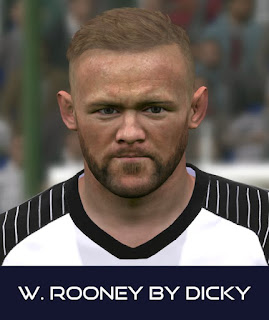 PES 2017 Faces Wayne Rooney by Dicky