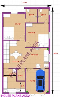 2bhk house plan ghar ka naksha