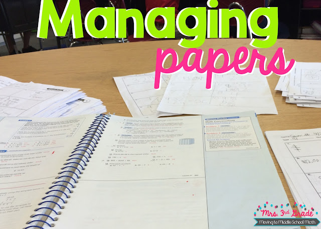 Managing papers is something that we struggle with, and something that we need to make sure that we take care of so we can organize our classrooms.