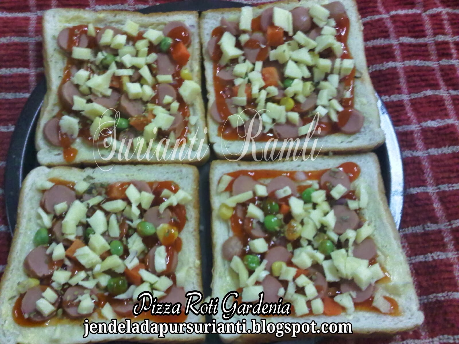 Jom masak: Sarapan pizza roti gardenia yang simple