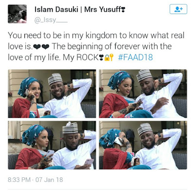  Photos: Lagos meet Kano! "I bless the day I slid into that DM" - Yoruba man is totally smitten with his very beautiful Hausa bride