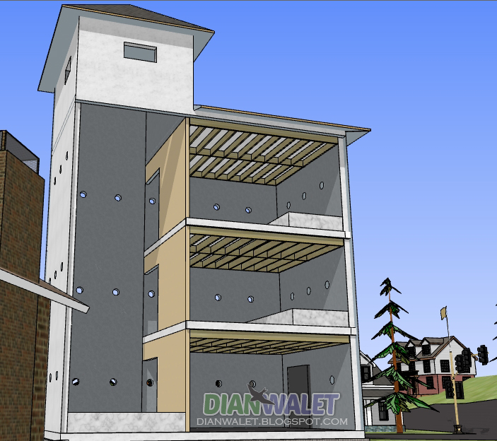 Gambar Contoh Desain  Rumah  Walet  Bentuk Bangunan Gedung 