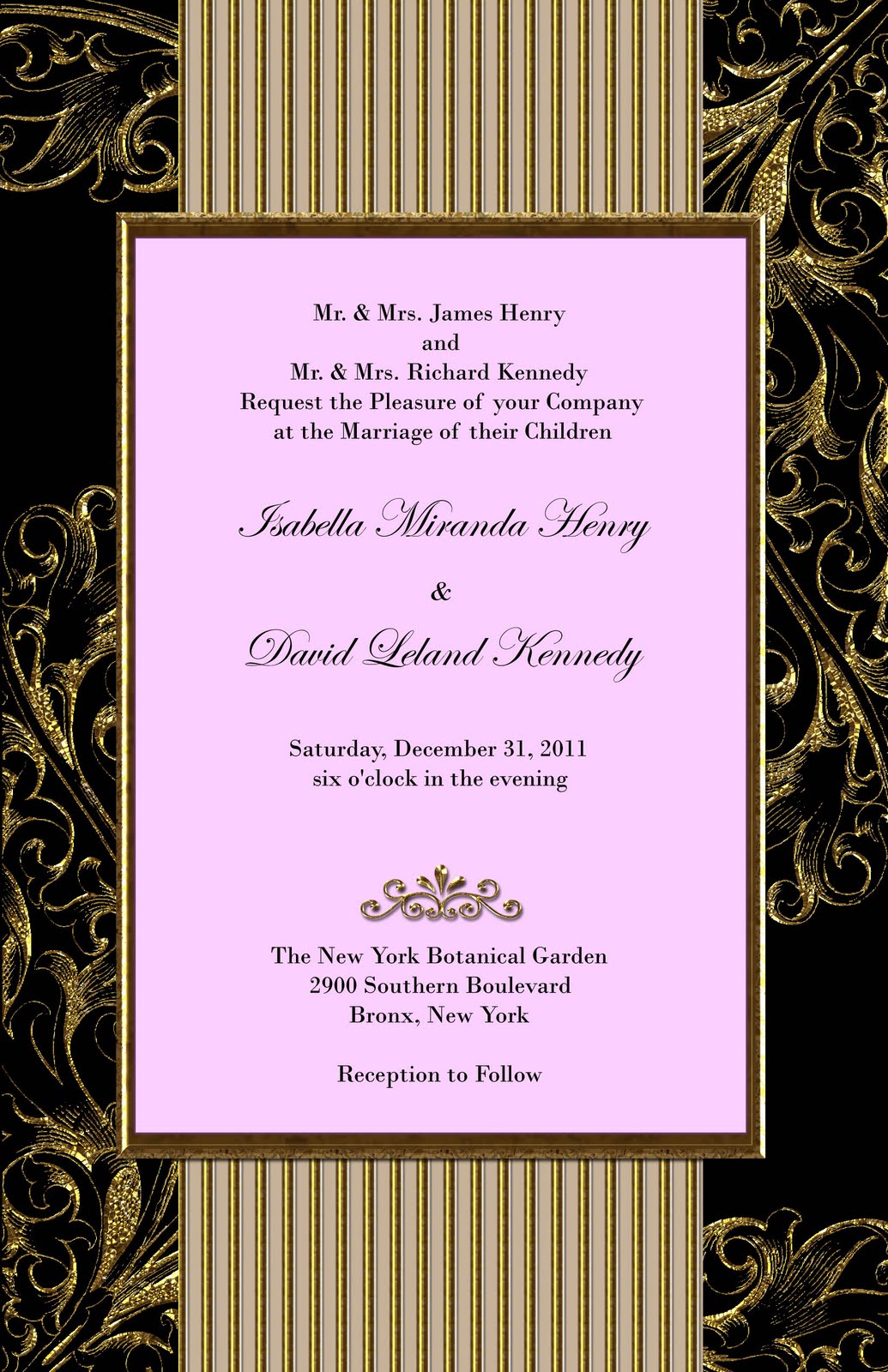 Black Wedding Invitations