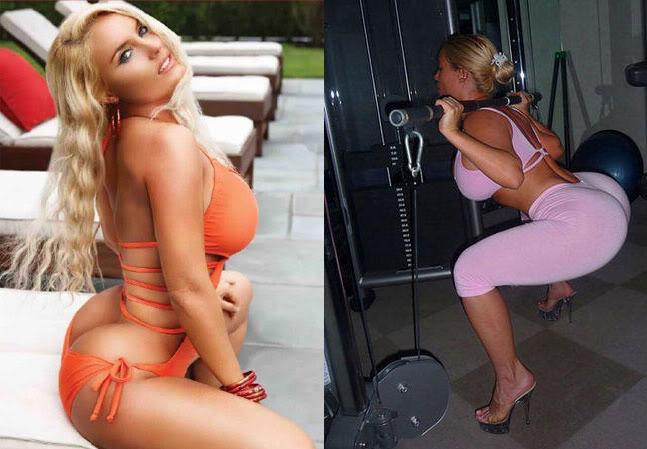 Nicole Coco Austin before and after butt implants surgery