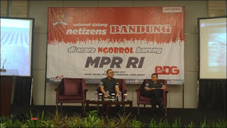 Ketua MPR RI, Zulkifli Hasan dan Sekjen MPR RI, Ma’ruf Cahyono.