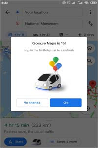 Tampilan Penunjuk Arah 'Mobil Mini' Google Maps