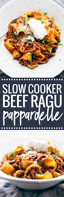 Slow Cooker Recipes Beef Ragu with Pappardelle