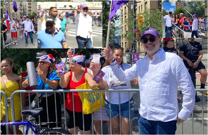 Comunitarios y peledeístas suman  apoyo a precandidato a diputado William Schuwerer en desfile de El Bronx 