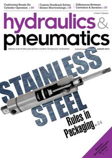 Hydraulics & Pneumatics - August 2015 | ISSN 0018-814X | TRUE PDF | Mensile | Professionisti | Oleodinamica | Pneumatica
Hydraulics & Pneumatics è il mensile più diffuso, più completo e organico ad indirizzo applicativo, per i tecnici delle aziende che già utilizzano o intendono utilizzare l'energia fluida. Prima rivista italiana del settore, vanta uno staff redazionale autorevole che segue una politica intesa ad offrire un concreto e sostanziale contributo alla diffusione e allo sviluppo dell'automazione oleodinamica e pneumatica, e alla soluzione più moderna e adeguata dei problemi connessi.