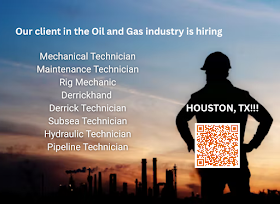 Our client in the Oil and Gas industry is hiring