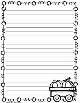 Fall Writing Paper Package (Regular Lined)
