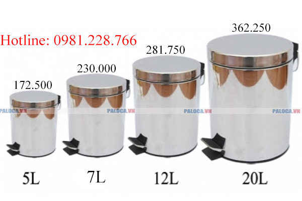 Báo giá thùng rác inox đạp chân uy tín, giá rẻ nhất