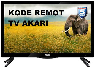 Kode Remot TV Akari