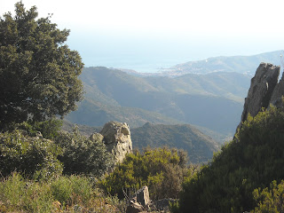 Vue sur Banyuls, en descendant du Pic de Sailfort