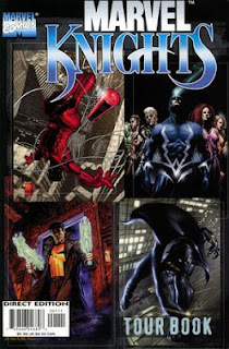Capas das primeiras revistas publicadas no selo Marvel Knights