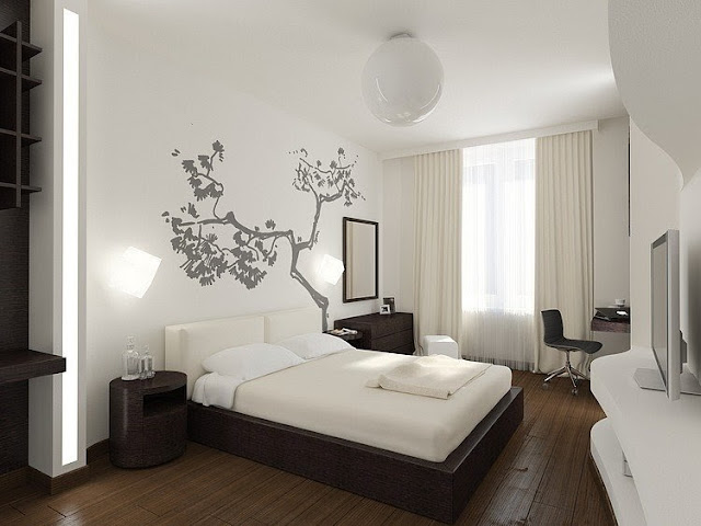 Clever design ideas apartment interior modern classic brown white theme-4