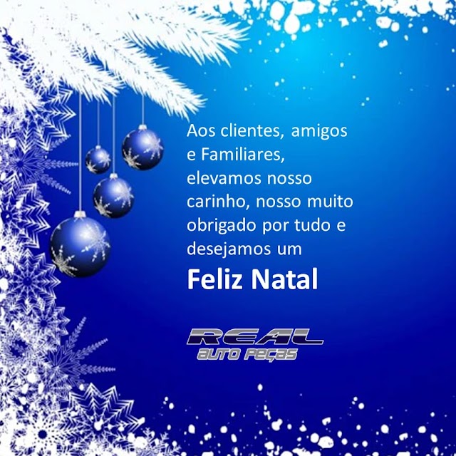 Mensagem de Natal de Real Auto Peças de Bom Conselho