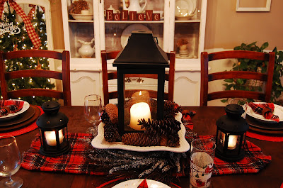 Pieces of Molly Rustic Christmas  Tablescape