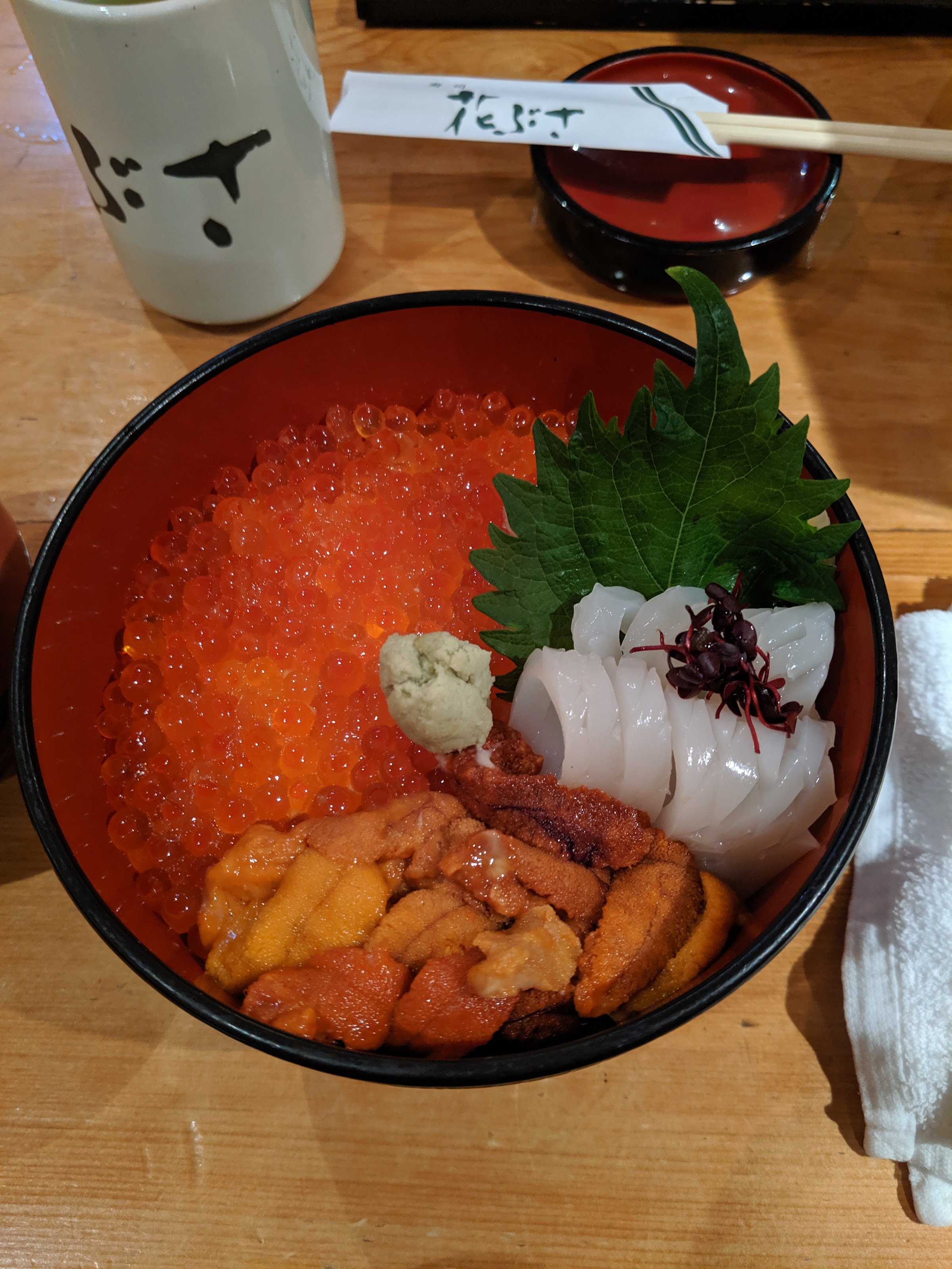 お昼の三食丼