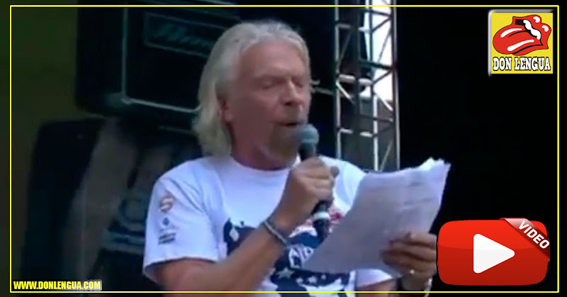 Richard Branson abrió el mega concierto con soberano mensaje