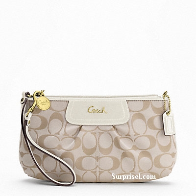 Coach 47525 - Large Signature Sateen Wristlet