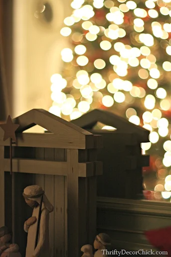 bokeh Christmas tree
