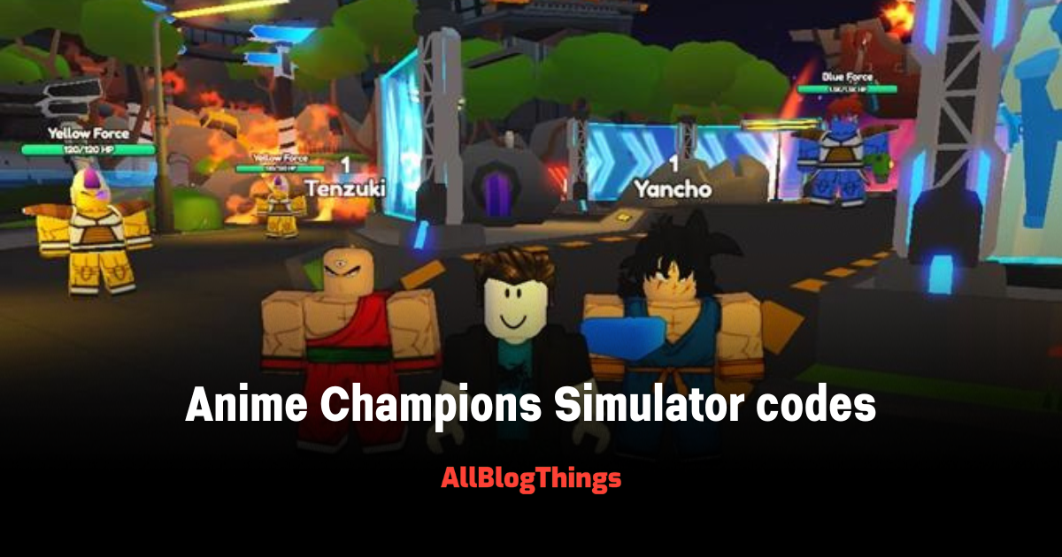 Roblox Anime Champions Simulator Codes (December 2023)