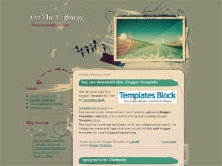 On The Highway Blogger Template