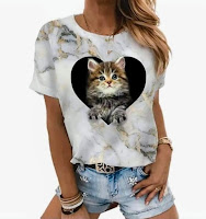 Prendas de vestir para los amantes de los gatos