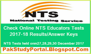 Download NTS Educators Test Results 2017-18 