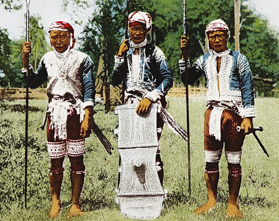Bagobo warriors (National Geographic, 1913, Mario Feir Filipiniana Library)