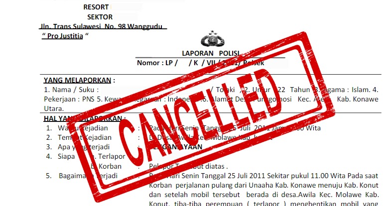 Prosedur Dan Contoh Surat Permohonan Pencabutan Laporan Perkara Pidana Di Kepolisian Bangdidav Com