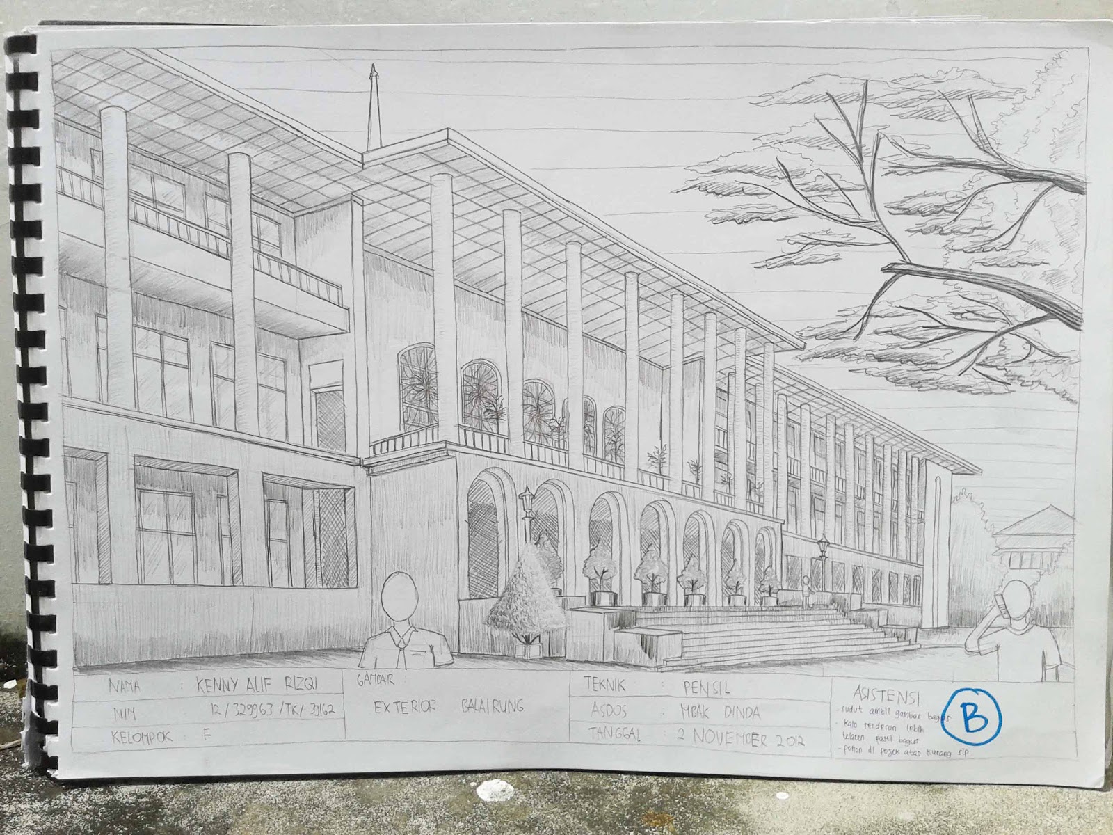 Gambar Sketsa Gedung Perkotaan Sobsketsa