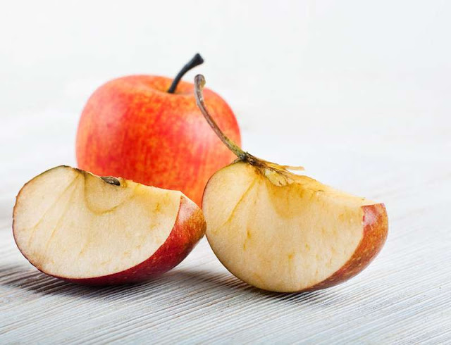 Apple after keeping for some time turns Brown. It is because of oxidation due to enzymes present in it. Image from britannica.com