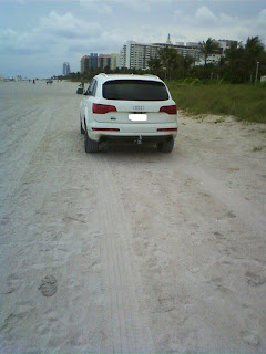 Audi Suv Parked on Miami Beach