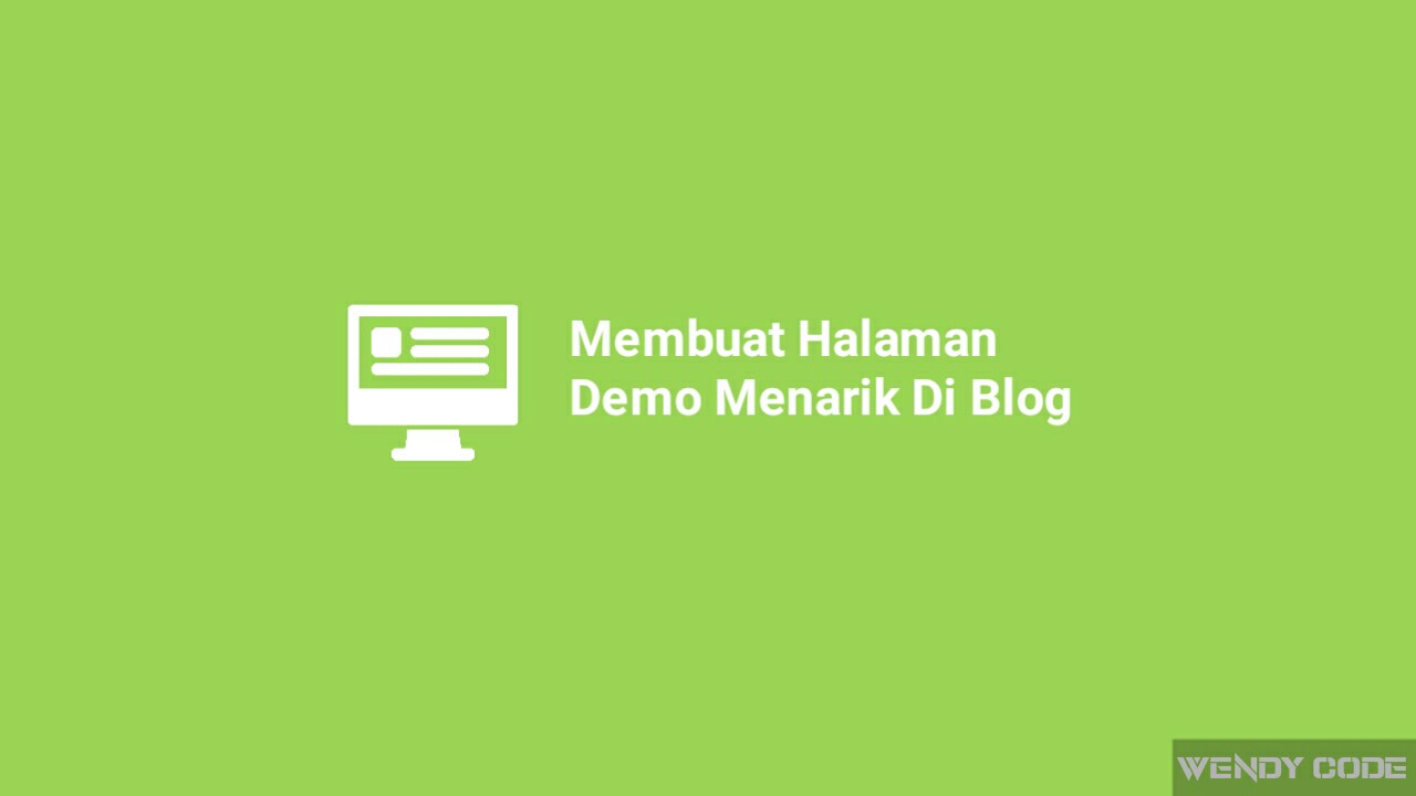 membuat halaman demo yang menarik