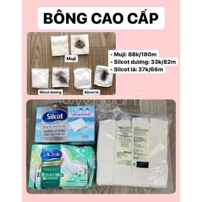 REVIEW 11 LOẠI BÔNG TẨY TRANG TỪ BÌNH DÂN ĐẾN CAO CẤP