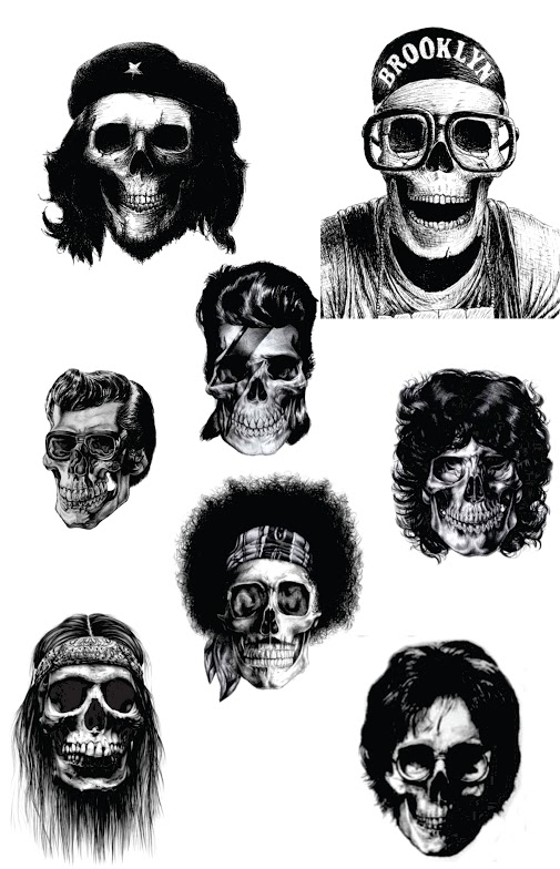 Famous Skulls Vectors