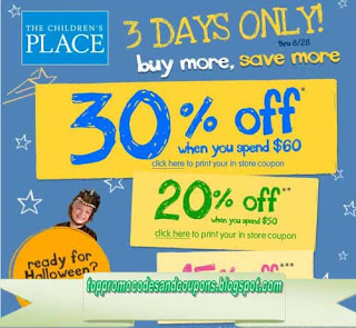 Free Printable Childrens Place Coupons