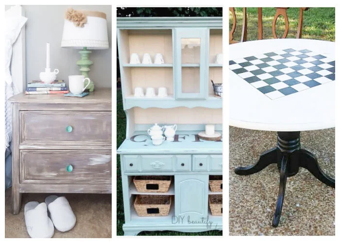 furniture painted with chalk paint and waxed