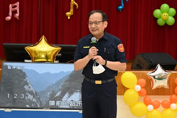 ▲彰化縣警察局局長張國雄表示，這次歌唱比賽，同仁參與非常踴躍，也改變了以往警察的形象，希望藉此帶動一個不同文化的警察工作氣氛。（記者林明佑翻攝）
