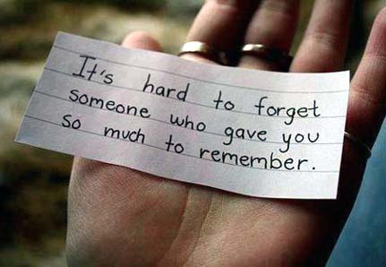 It's Hard to Forget Someone...