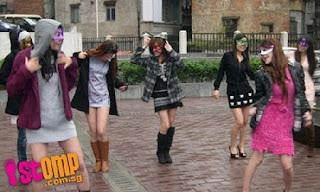 Girls strip