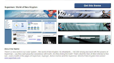 superman theme igoogle