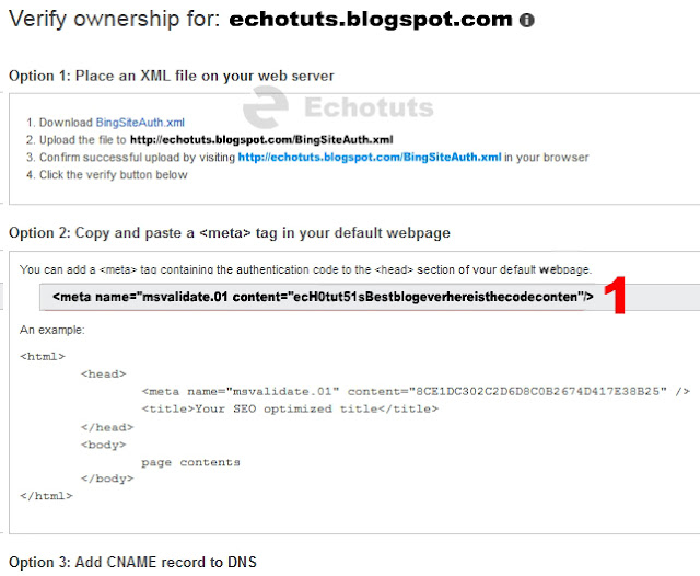 Cara Daftar Blog ke dalam Bing Webmaster - Echotuts