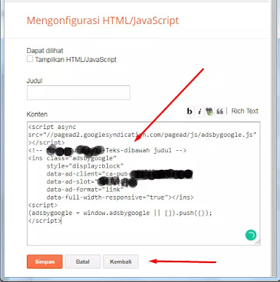 cara-memasang-iklan-adsense-di-blogger