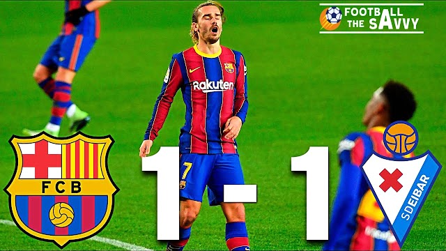 Barcelona Vs Eibar: Wasteful Performance by Barca Result dropped Two Points at home