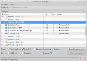 Install Android 2.3.3 (API 10) in Android SDK Manager